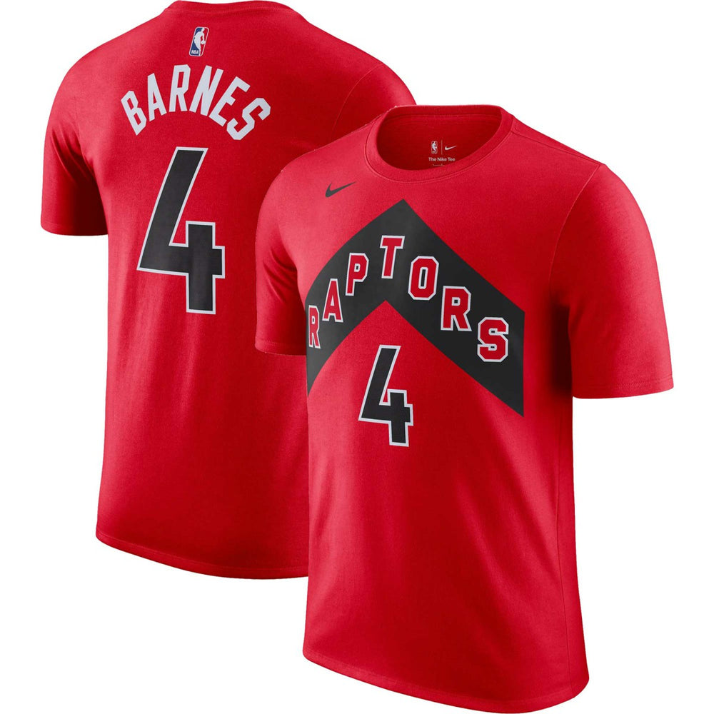 Scottie Barnes Toronto Raptors Icon 2022/23 Name & Number T-Shirt Red - Nike
