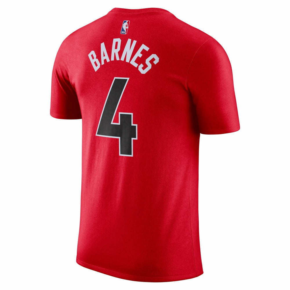 Scottie Barnes Toronto Raptors Icon 2022/23 Name & Number T-Shirt Red - Nike