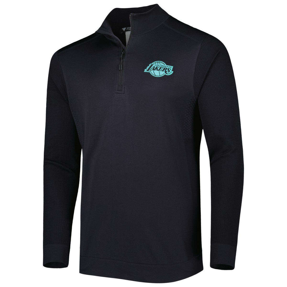Los Angeles Lakers Levelwear Nano Engineered Knit Fabric Quarter-Zip Jacket Black