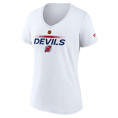 New Jersey Devils Fanatics Women's Special Edition V-Neck T-Shirt - White | US 4660153