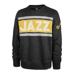 Utah Jazz '47 Tribeca Emerson Pullover Sweatshirt Heather Black - 47 brand