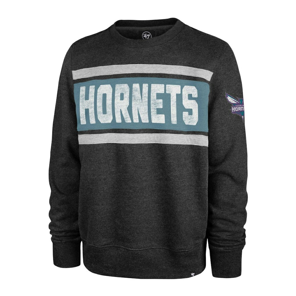 Charlotte Hornets '47 Tribeca Emerson Pullover Sweatshirt Heather Black - 47 brand outlet