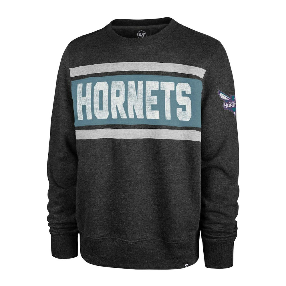 Charlotte Hornets '47 Tribeca Emerson Pullover Sweatshirt Heather Black - 47 brand outlet