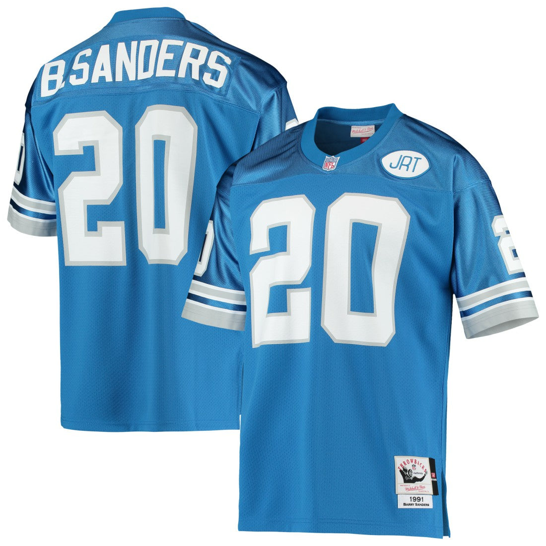 Barry Sanders Detroit Lions 1991 Authentic Throwback Retired Player Jersey - Blue Jerseys