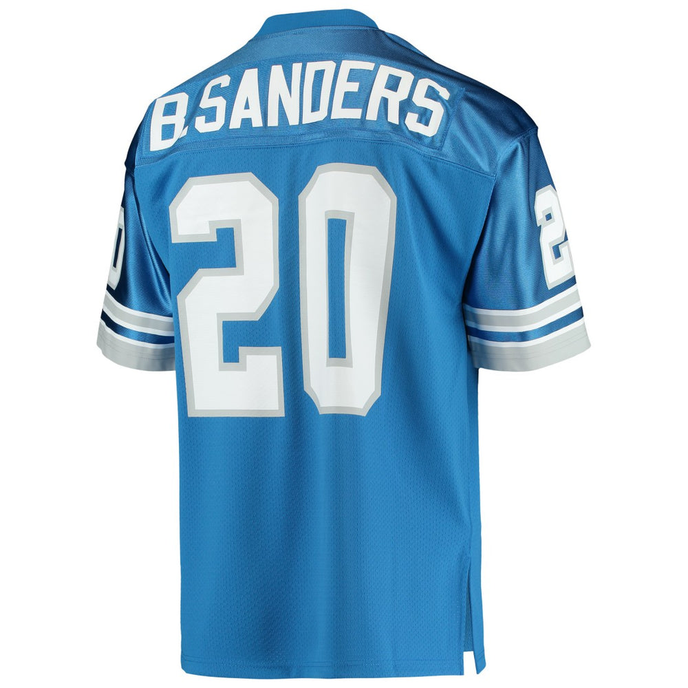 Barry Sanders Detroit Lions 1991 Authentic Throwback Retired Player Jersey - Blue Jerseys