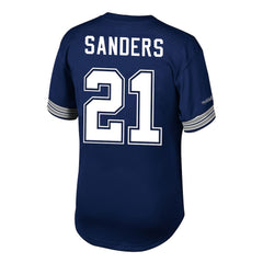 Deion Sanders Dallas Cowboys Retired Player Name & Number Mesh Top - Navy Tops