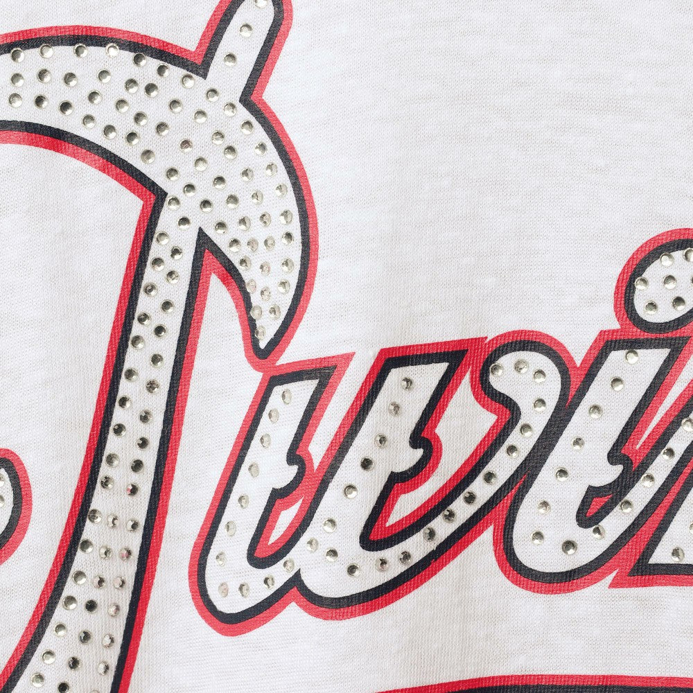 Minnesota Twins Touch Women's Base Runner 3/4-Sleeve V-Neck T-Shirt - White/Red T-shirts