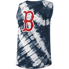 Boston Red Sox Touch Women's Money Ball Tie-Dye Tank Top - Navy Tanks