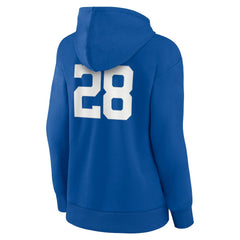 Jonathan Taylor Indianapolis Colts Women's Player Icon Name & Number V-Neck Pullover Hoodie - Royal Hoodies