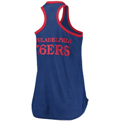Philadelphia 76ers G-III Sports by Carl Banks Women's Showdown Scoop-Neck Racerback Tank Top Royal outlet