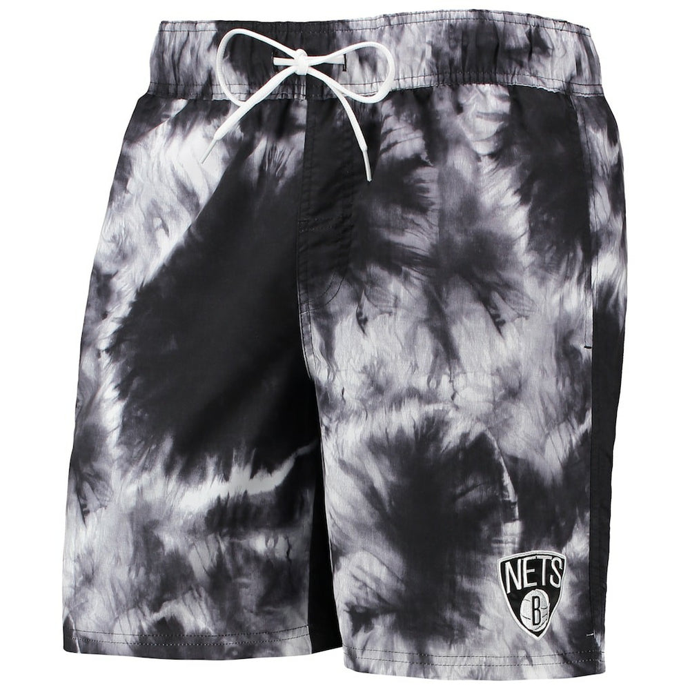 Brooklyn Nets G-III Sports by Carl Banks Splash Volley Swim Shorts Black