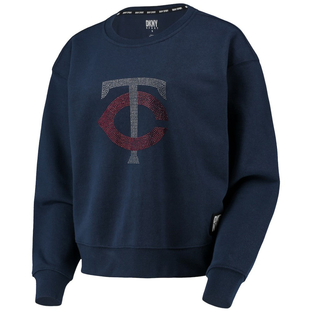 Minnesota Twins DKNY Sport Women's Carrie Pullover Sweatshirt - Navy Pullover