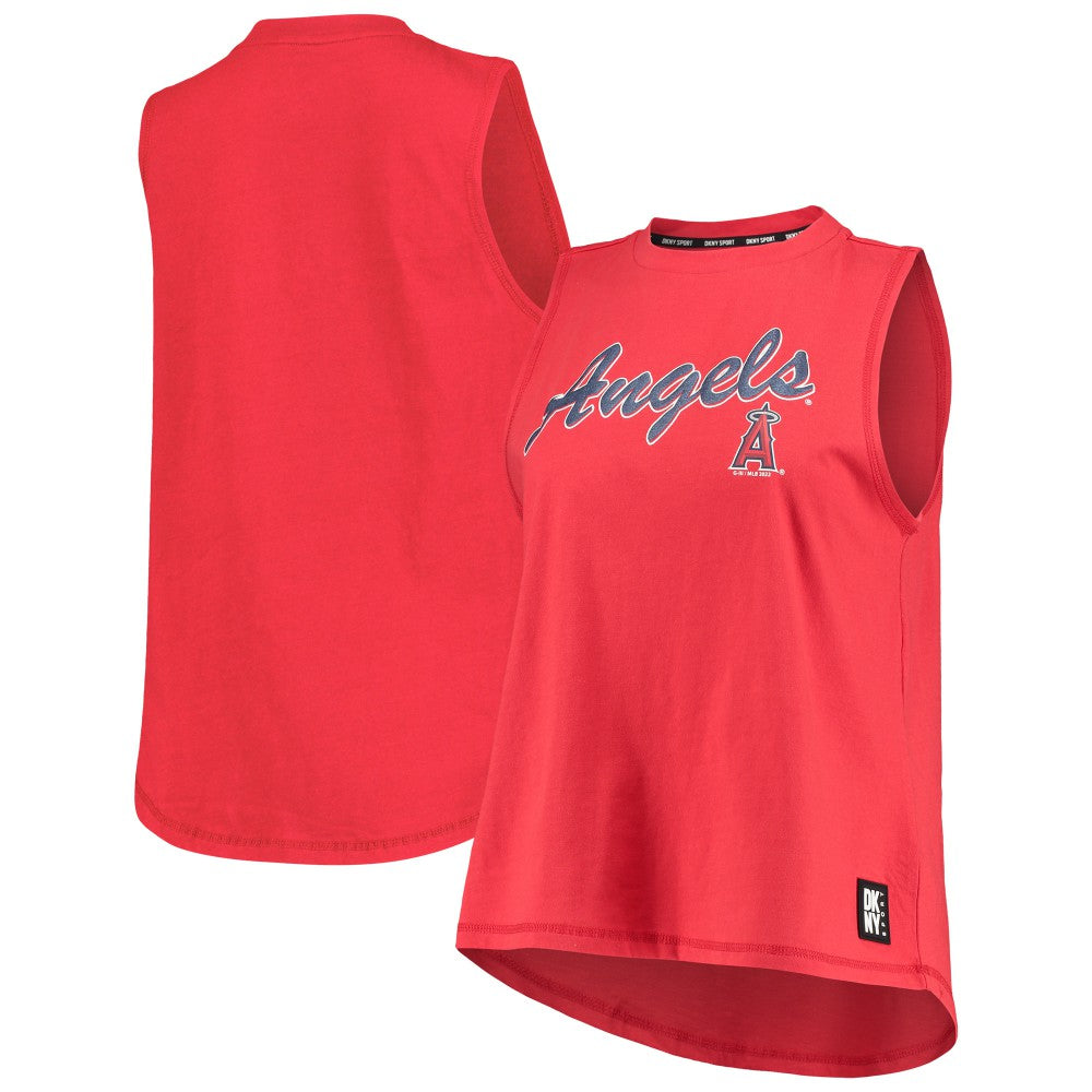 Los Angeles Angels DKNY Sport Women's Marcie Tank Top - Red Tanks