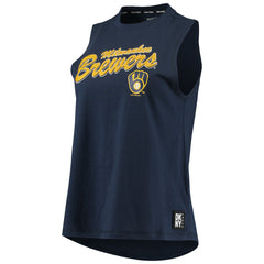 Milwaukee Brewers DKNY Sport Women's Marcie Tank Top - Navy Tanks