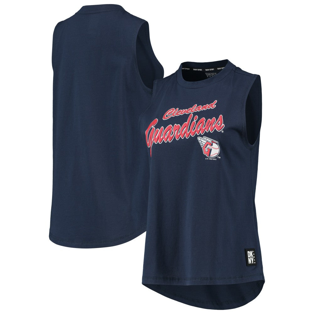 Cleveland Guardians DKNY Sport Women's Marcie Tank Top - Navy Tanks