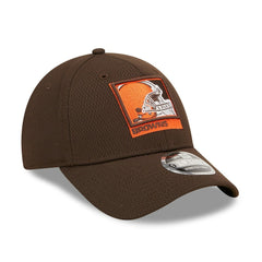 Cleveland Browns New Era Framed AF 9FORTY Snapback Hat - Brown Hats