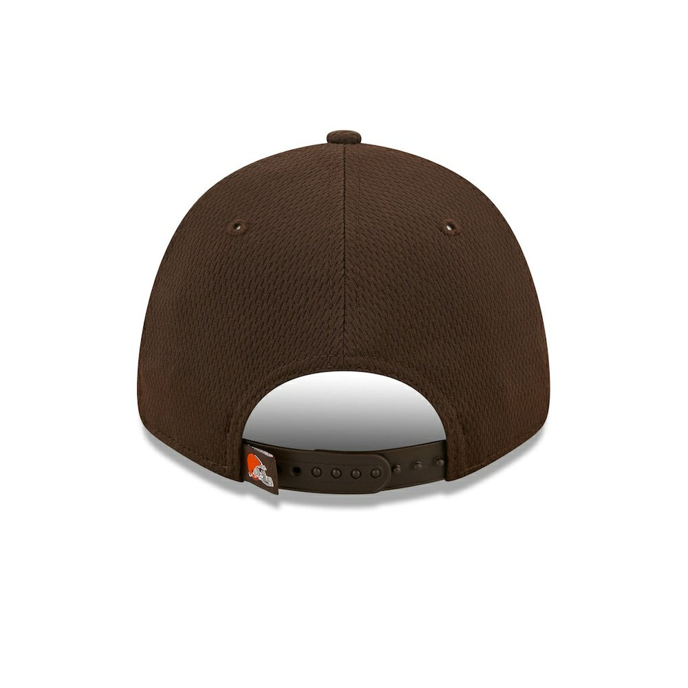 Cleveland Browns New Era Framed AF 9FORTY Snapback Hat - Brown Hats
