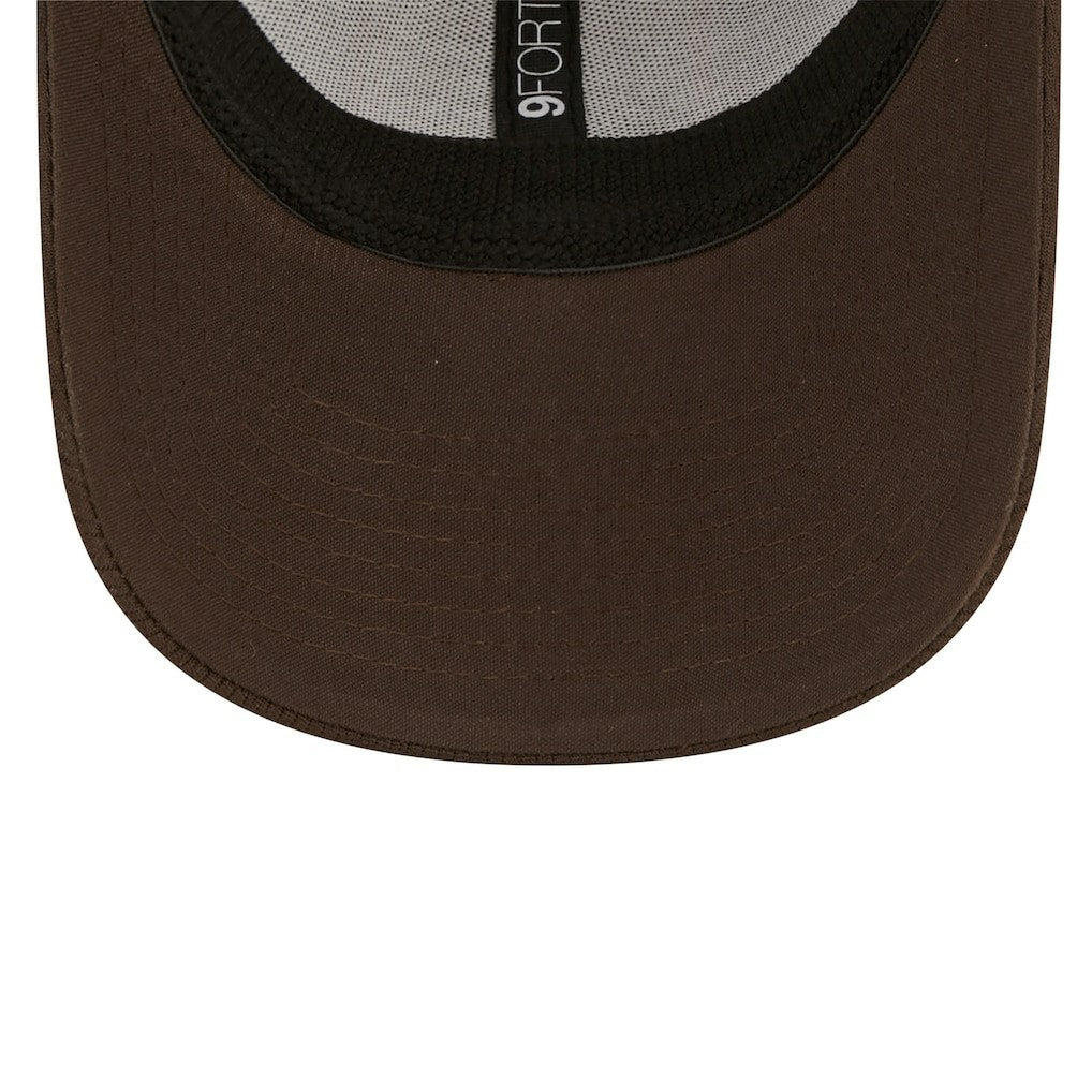 Cleveland Browns New Era Framed AF 9FORTY Snapback Hat - Brown Hats