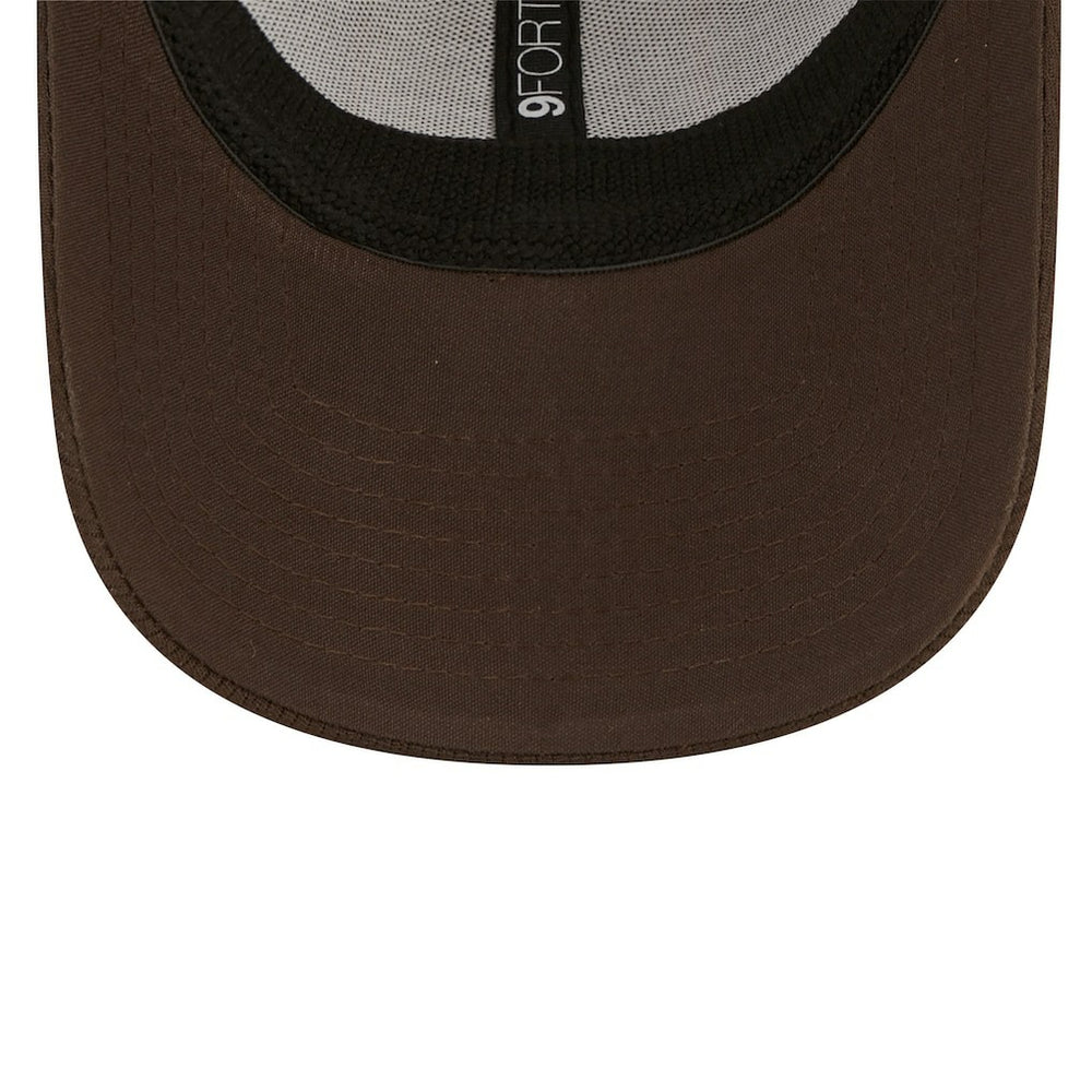 Cleveland Browns New Era Framed AF 9FORTY Snapback Hat - Brown Hats