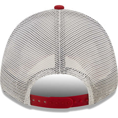 Arizona Cardinals New Era Logo Patch Trucker 9FORTY Snapback Hat - Cardinal/White Hats