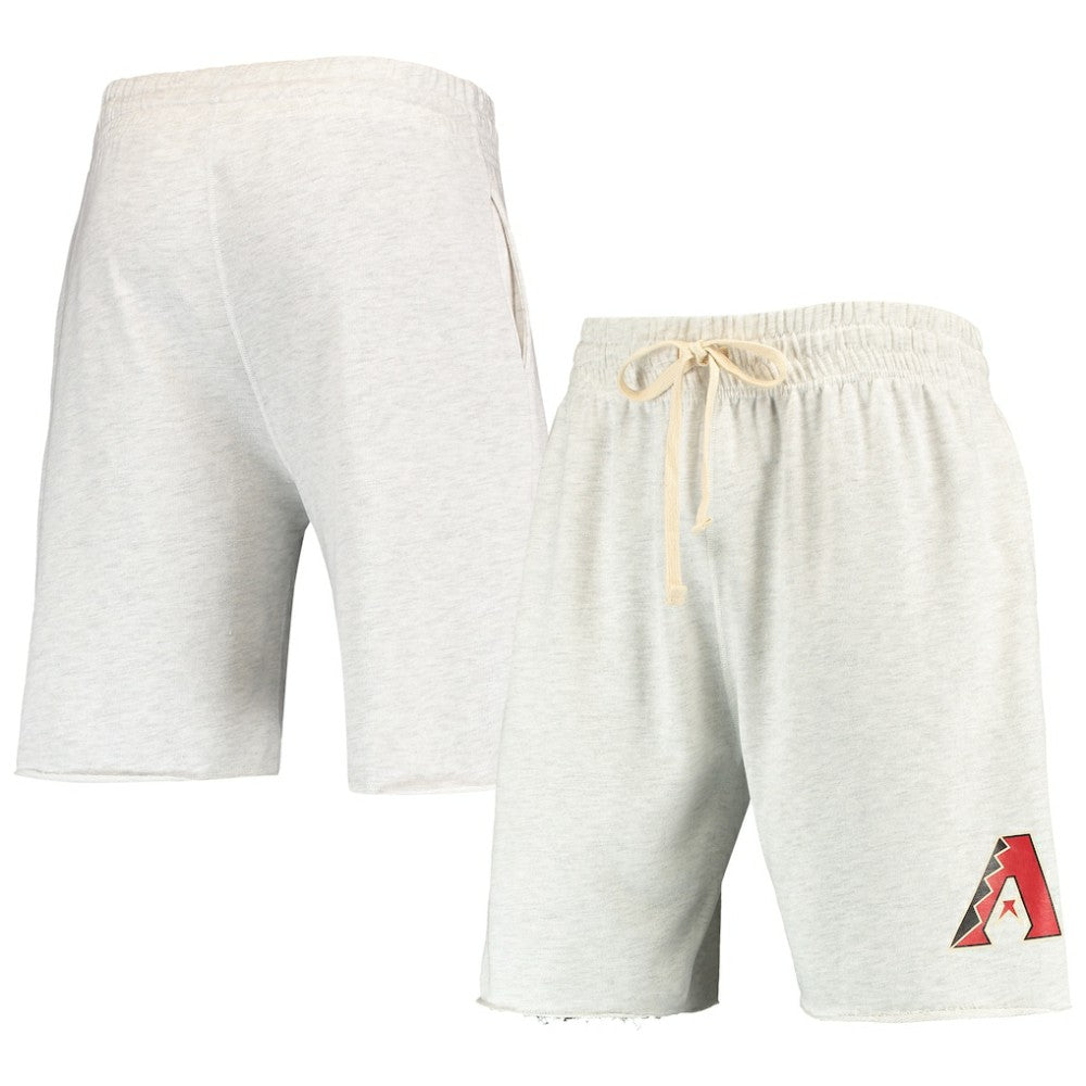 Arizona Diamondbacks Concepts Sport Mainstream Terry Tri-Blend Shorts - Oatmeal Shorts