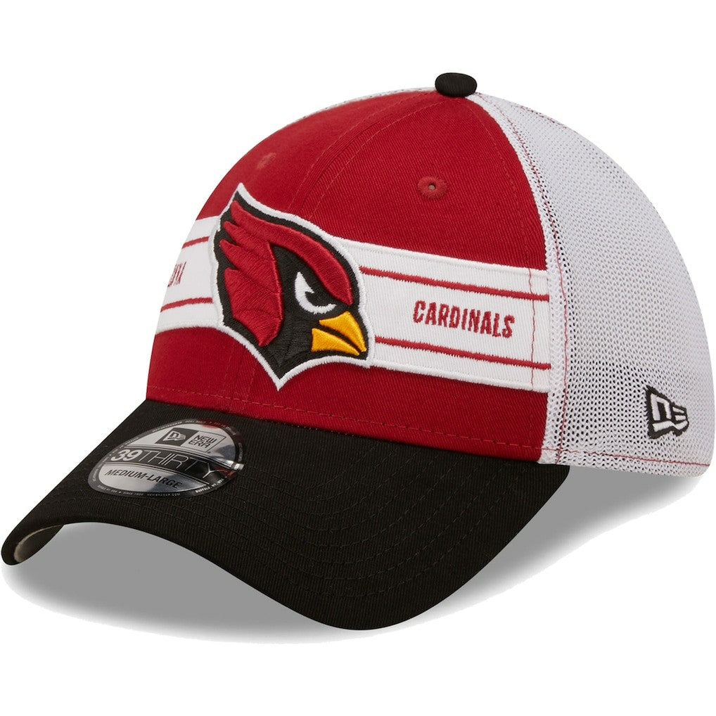 Arizona Cardinals New Era Team Banded 39THIRTY Flex Hat - Cardinal/Black Hats