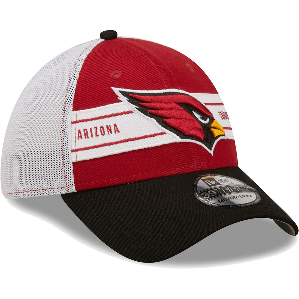 Arizona Cardinals New Era Team Banded 39THIRTY Flex Hat - Cardinal/Black Hats