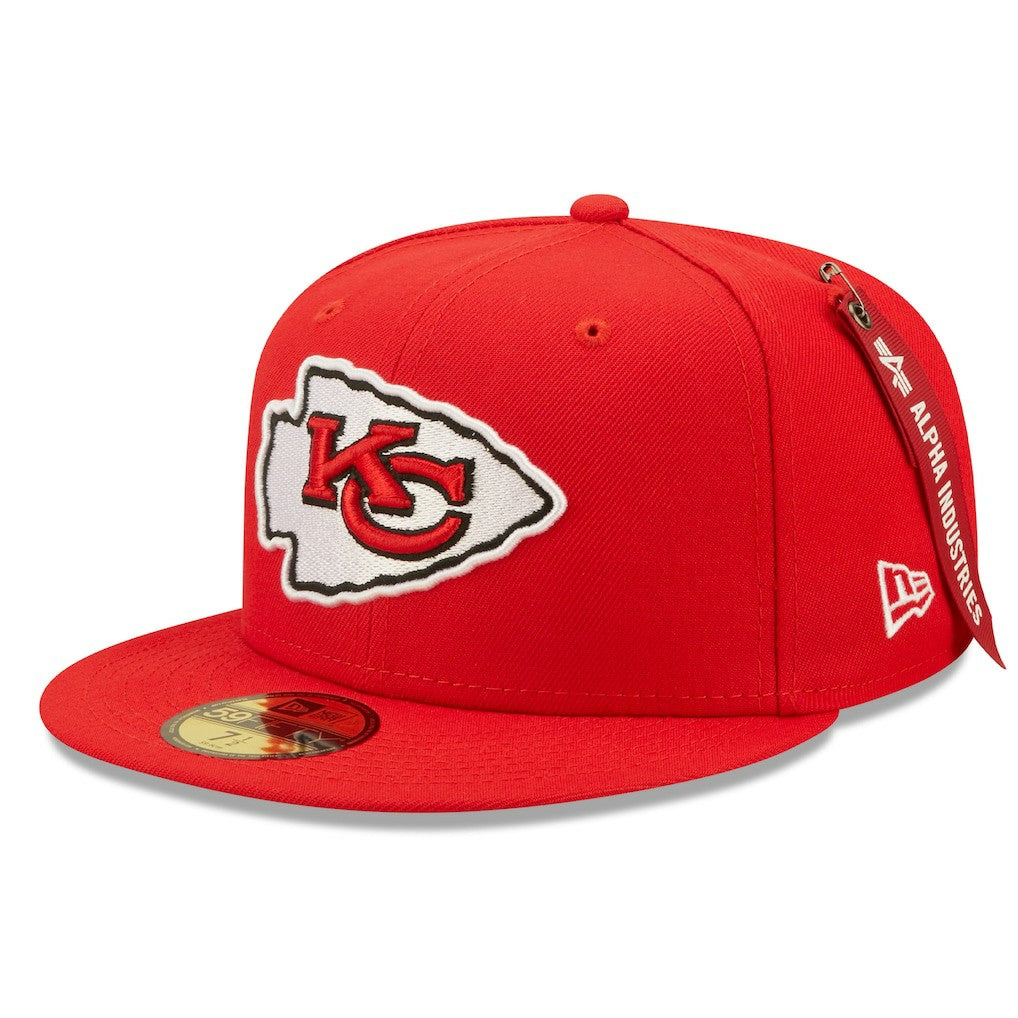 Kansas City Chiefs New Era x Alpha Industries Alpha 59FIFTY Fitted Hat - Red Hats