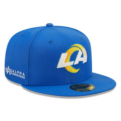 Los Angeles Rams New Era x Alpha Industries Alpha 59FIFTY Fitted Hat - Royal Hats