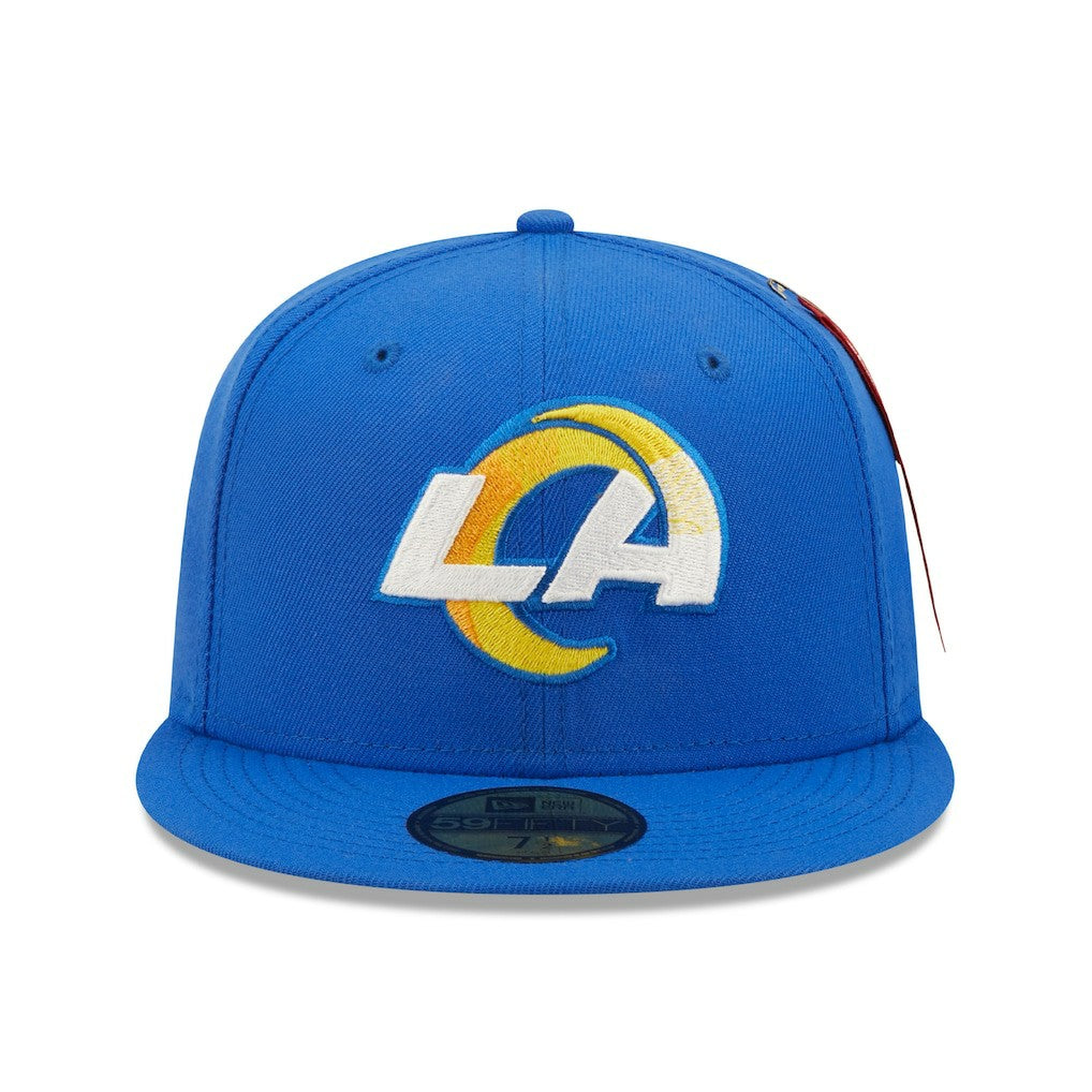 Los Angeles Rams New Era x Alpha Industries Alpha 59FIFTY Fitted Hat - Royal Hats