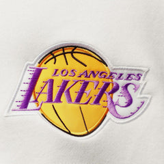 Los Angeles Lakers Hardwood Classics Fusion 2.0 Colorblock Pullover Hoodie Purple - Mitchell & Ness