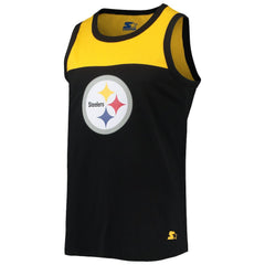 Pittsburgh Steelers Starter Team Touchdown Fashion Tank Top - Black/Gold Tops