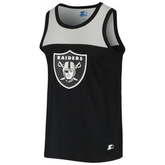 Las Vegas Raiders Starter Team Touchdown Fashion Tank Top - Black/Silver Tops