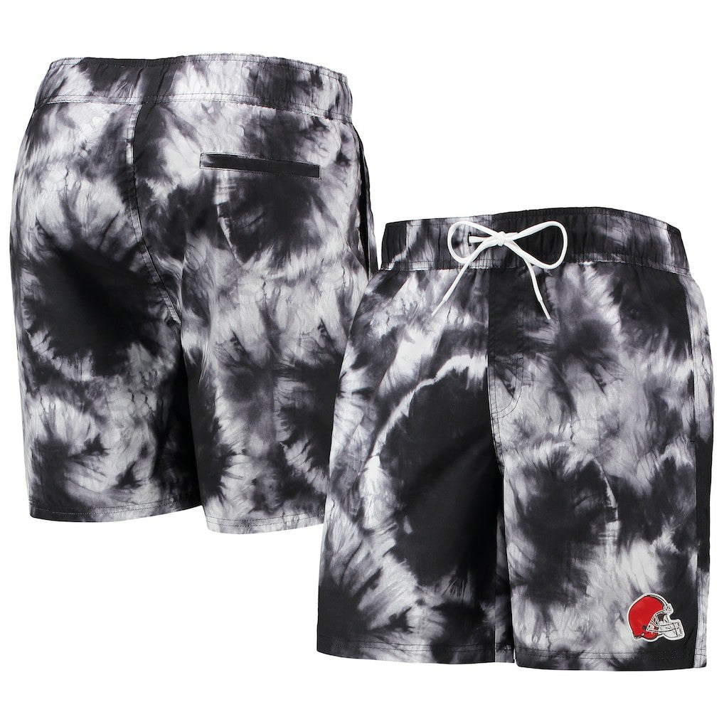 Cleveland Browns G-III Sports by Carl Banks Splash Volley Swim Shorts - Black Shorts