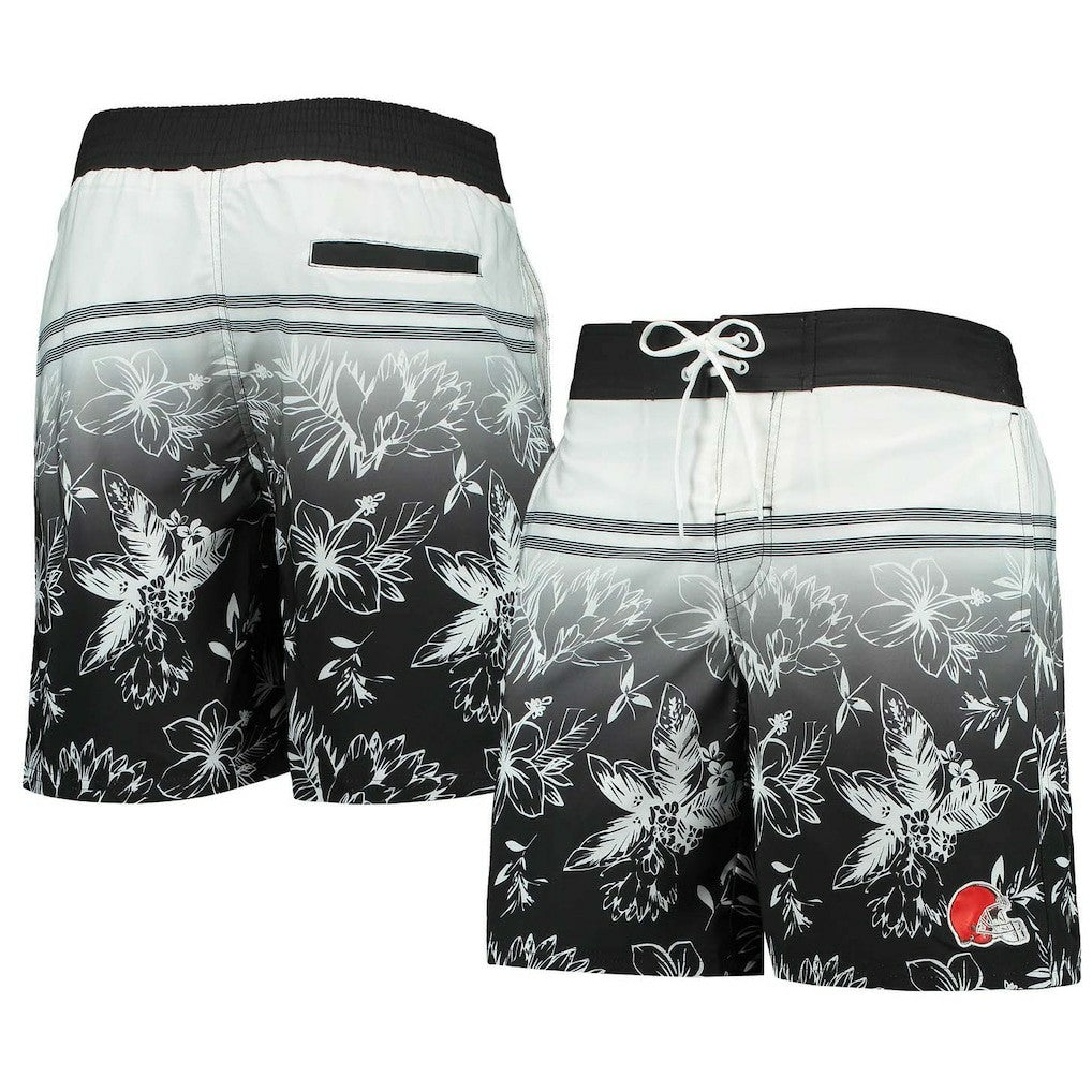 Cleveland Browns G-III Sports by Carl Banks Island Volley Swim Shorts - Black Shorts