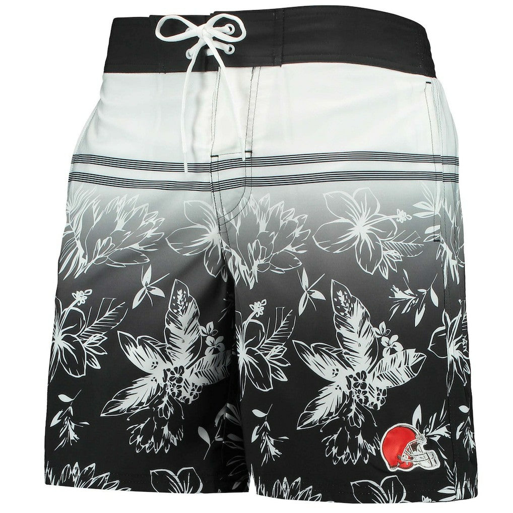 Cleveland Browns G-III Sports by Carl Banks Island Volley Swim Shorts - Black Shorts