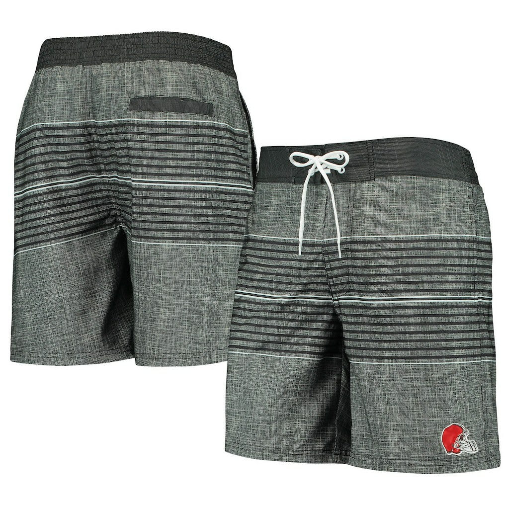 Cleveland Browns G-III Sports by Carl Banks Horizon Swim Shorts - Black Shorts