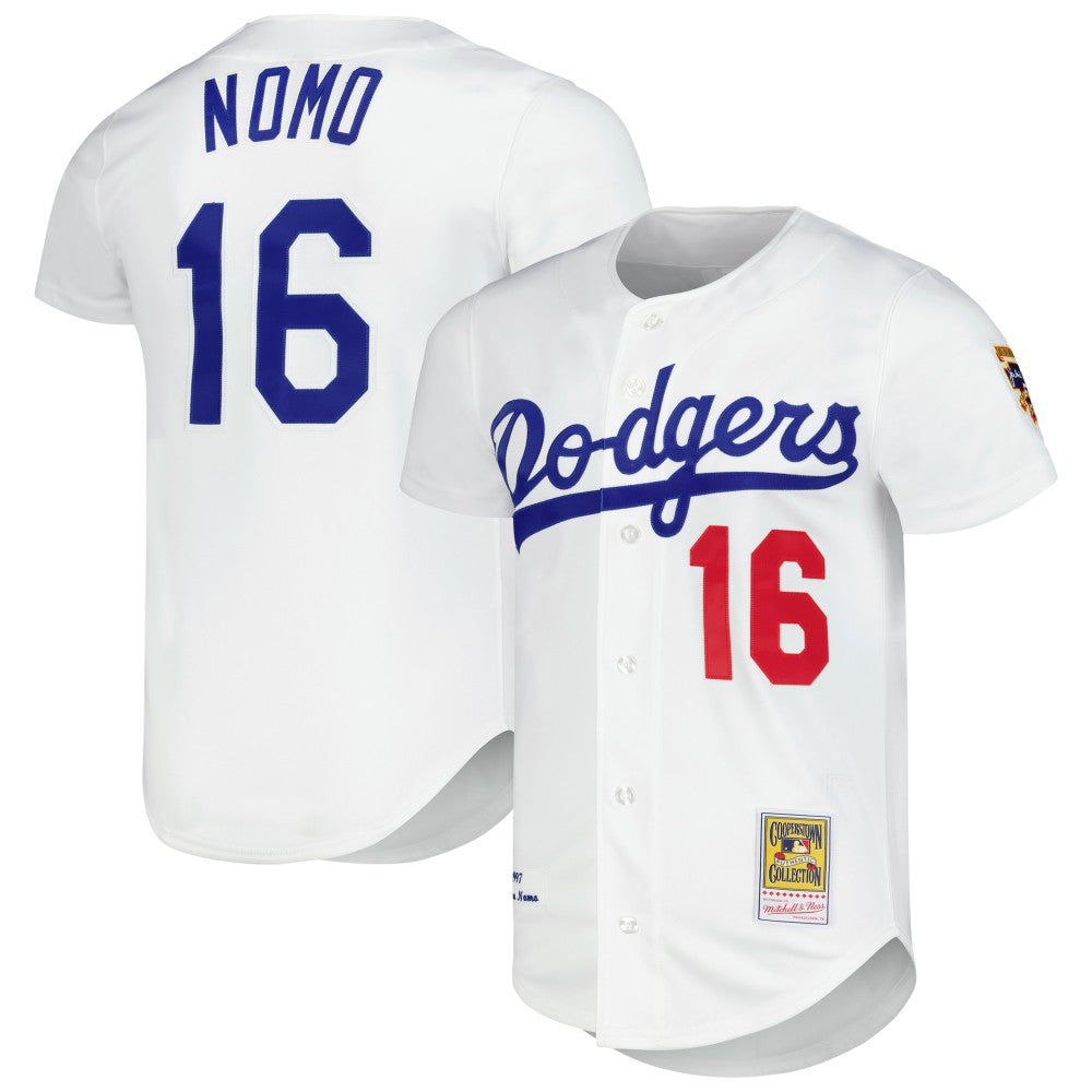 Hideo Nomo Los Angeles Dodgers Mitchell & Ness Cooperstown Collection Authentic Jersey - White Jerseys