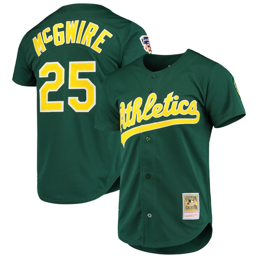 Mark McGwire Athletics Mitchell & Ness 1997 Cooperstown Collection Authentic Jersey - Green Jerseys