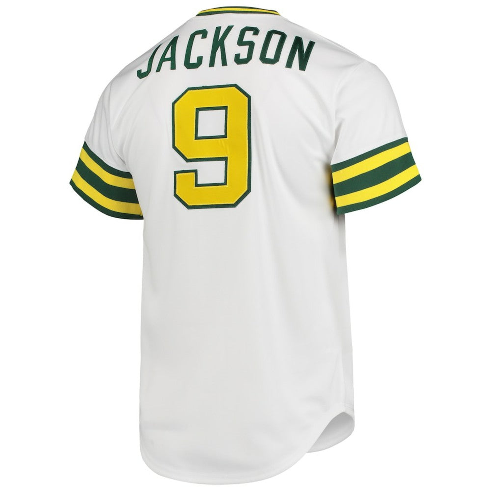 Reggie Jackson Athletics Mitchell & Ness 1972 Cooperstown Collection Authentic Jersey - White Jerseys