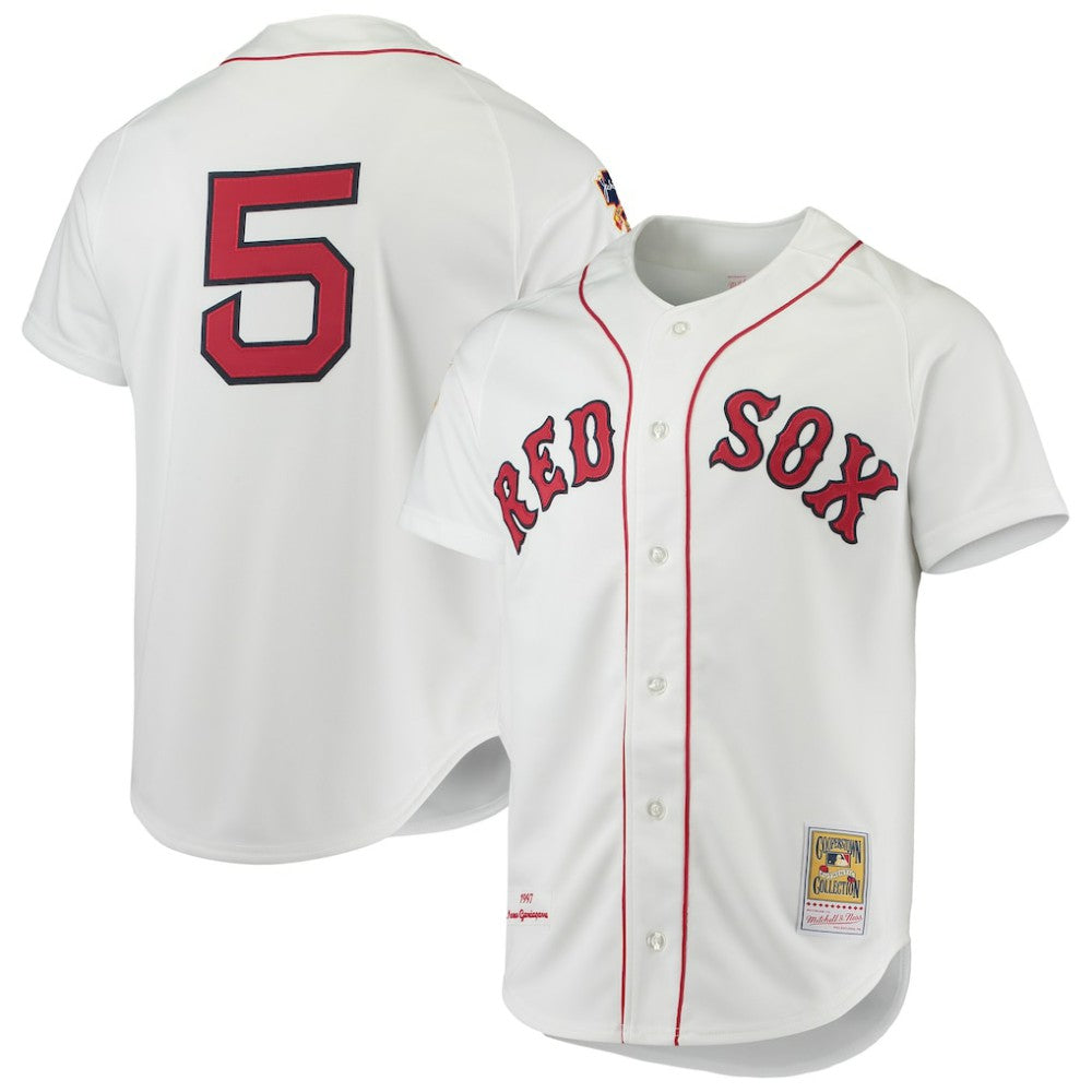 Nomar Garciaparra Boston Red Sox Mitchell & Ness 1997 Cooperstown Collection Authentic Jersey - White Jerseys
