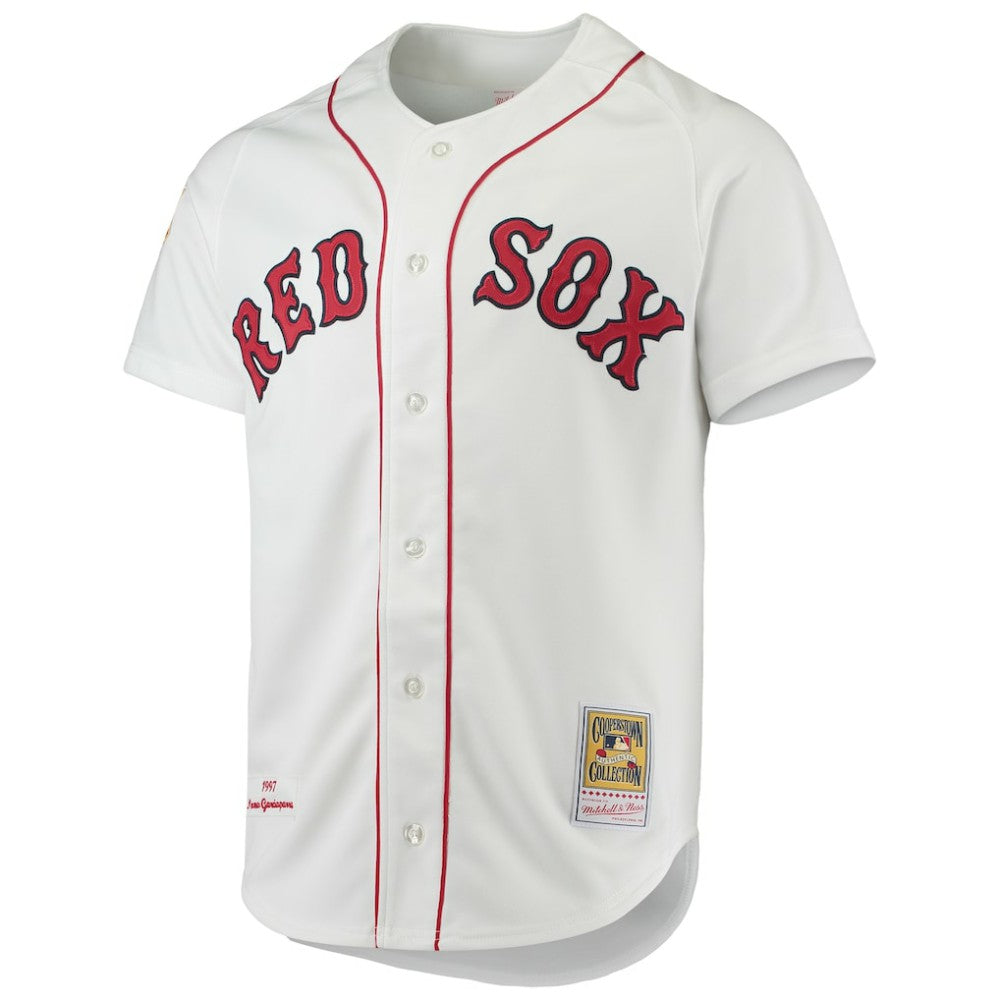 Nomar Garciaparra Boston Red Sox Mitchell & Ness 1997 Cooperstown Collection Authentic Jersey - White Jerseys