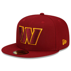 Washington Commanders New Era Team Basic 59FIFTY Fitted Hat - Burgundy Hats