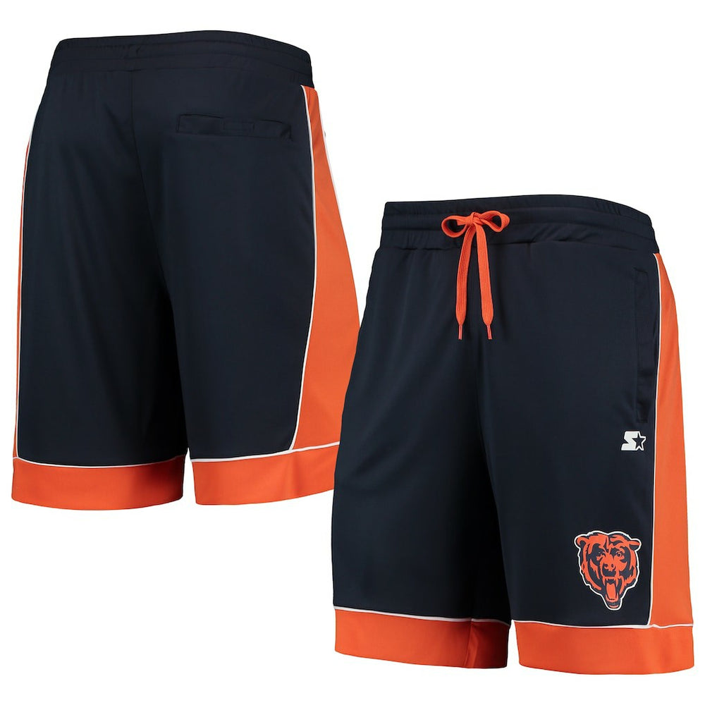Chicago Bears Starter Fan Favorite Fashion Shorts - Navy/Orange Shorts