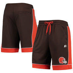 Cleveland Browns Starter Fan Favorite Fashion Shorts - Brown/Orange Shorts