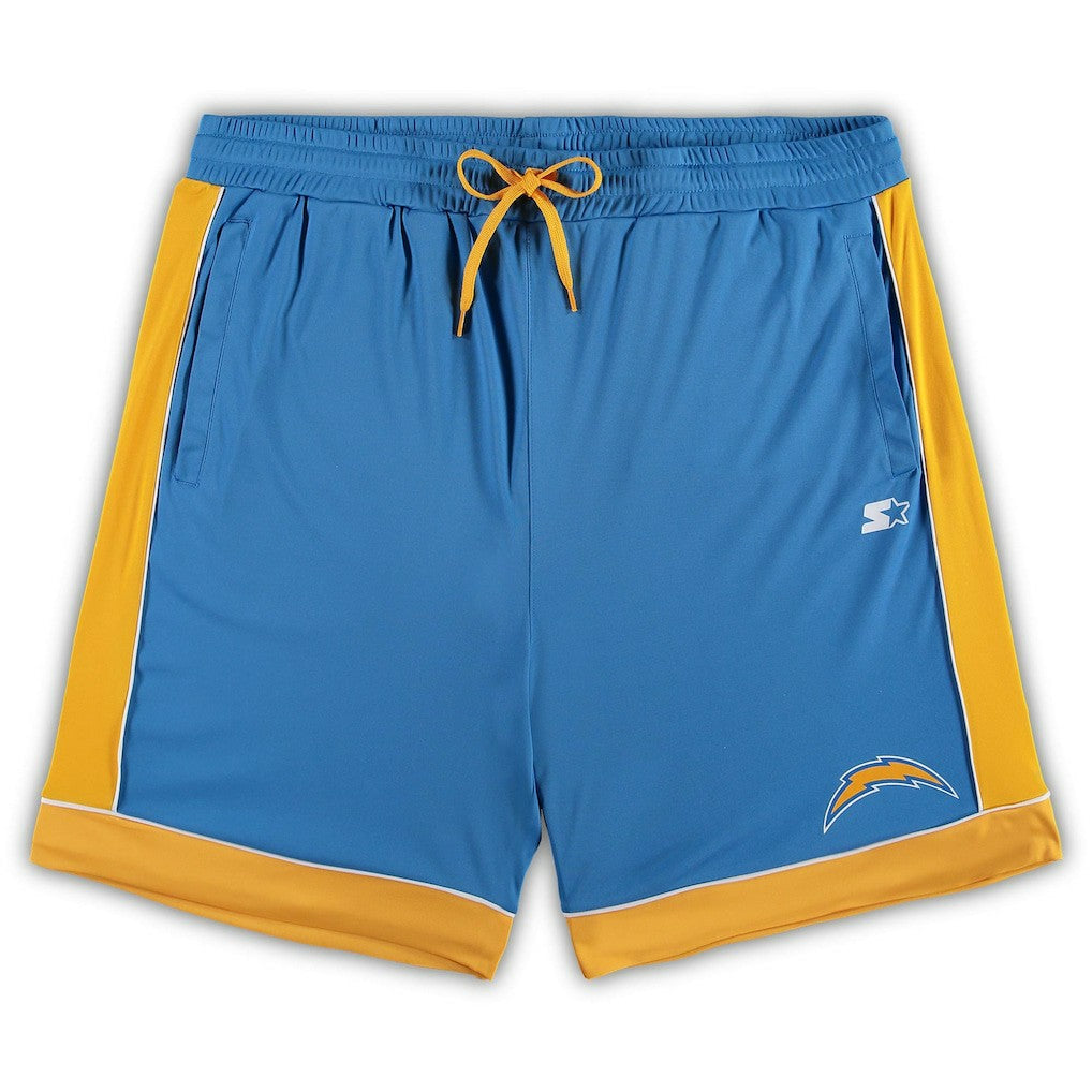 Los Angeles Chargers Starter Fan Favorite Fashion Shorts - Powder Blue/Gold Shorts