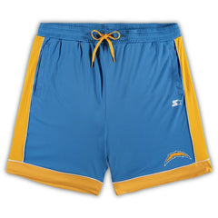 Los Angeles Chargers Starter Fan Favorite Fashion Shorts - Powder Blue/Gold Shorts