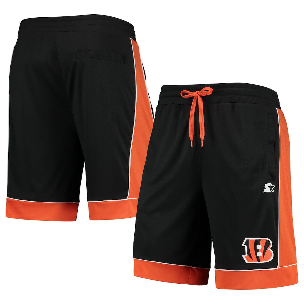 Cincinnati Bengals Starter Fan Favorite Fashion Shorts - Black/Orange Shorts