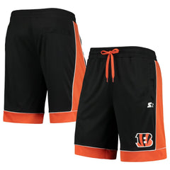 Cincinnati Bengals Starter Fan Favorite Fashion Shorts - Black/Orange Shorts