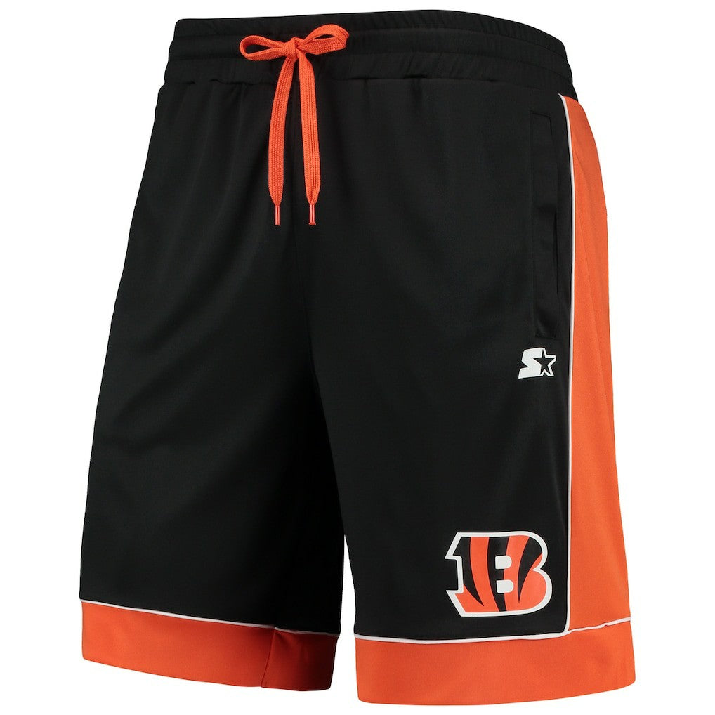 Cincinnati Bengals Starter Fan Favorite Fashion Shorts - Black/Orange Shorts